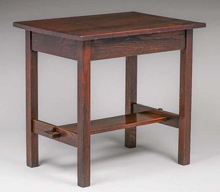 RoycroftÂ Chestnut Rectangular Side Table c1905