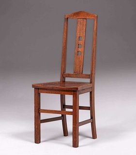 Michigan Chair Co Cutout Side Chair c1905
