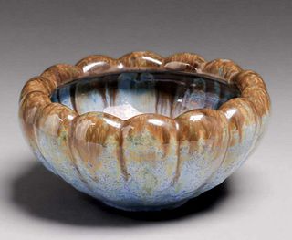 Fulper Pottery Scalloped Bowl c1910s