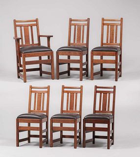 Set of 6 Limbert Dining Chairs c1910