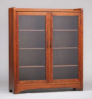 Grand Rapids Two-Door Bookcase c1910