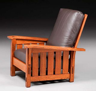Gustav Stickley #369 Bentarm Morris Chair c1912-1915