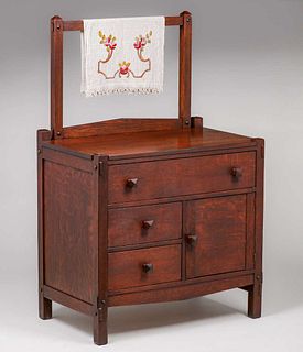 Come-PacktÂ Three-Drawer Wash Stand c1910