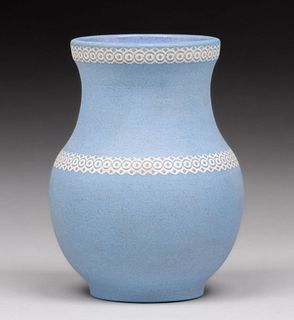 Denver White Blue Vase c1910