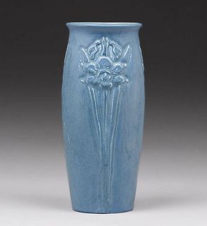 Rookwood Pottery #247 Dark Blue Thistle Vase 1919