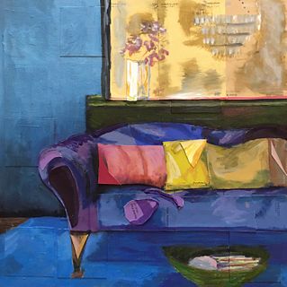 REGINA BERKELEY '81, Blue Couch