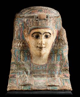 Romano-Egyptian Cartonnage Mummy Mask, ex-Christie's