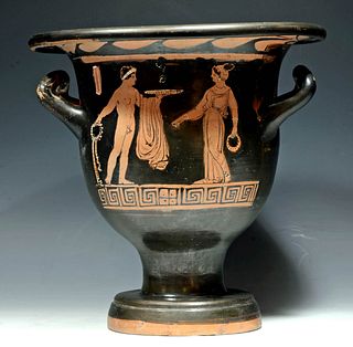 Apulian Red Figure Bell Krater, ex Sotheby's