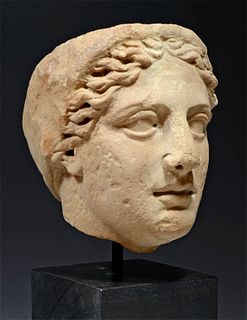 Fine Roman Marble Head of Goddess