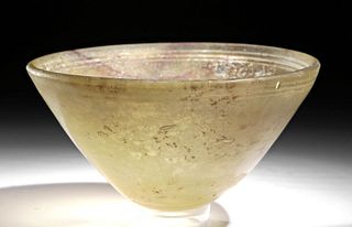 Published Large Roman Glass Mastoid Bowl