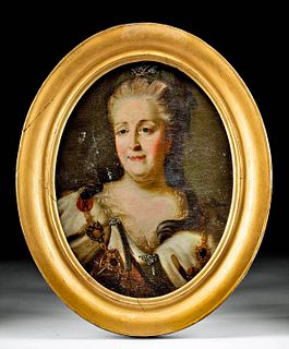18th C. Painting Catherine the Great (after JB Lampi)
