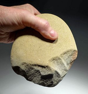 Enormous Paleolithic Portuguese Oldowan Stone Axe Tool