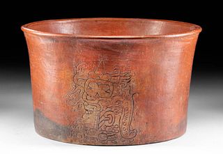 Published Maya Pottery Ritual Cache Vessel w/ GI