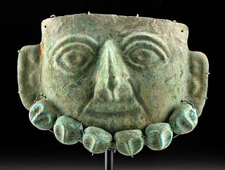 Moche Copper Mask - Stylized Lord / King