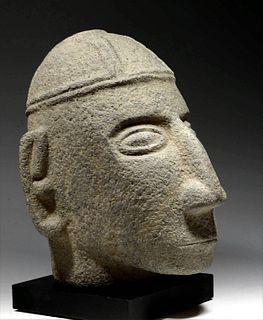Massive Costa Rican Stone Trophy Head