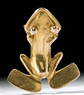 Pre-Columbian Panamanian Gold Frog Pendant