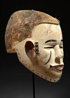 Fine 20th C. African Igbo Wood Spirit Okperegede Mask