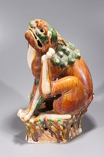 Tang Sancai Glazed Pottery Lion