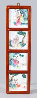 Chinese Framed Porcelain Plaques