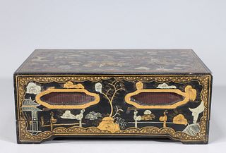Large Chinese Gilt Lacquer Wood Box