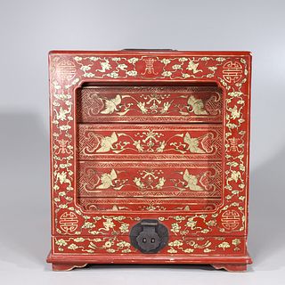Chinese Gilt Lacquer Stacking Boxes