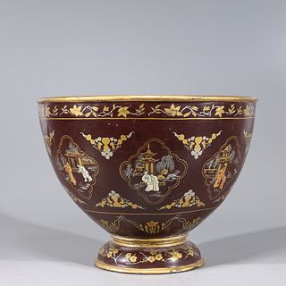 Large Chinese Gilt Lacquer Vessel