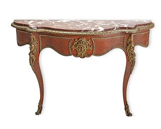 A French Louis XV-style demi-lune