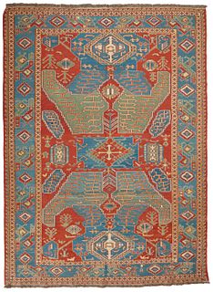 An Afghan Dragon Soumak-style area rug