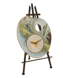 A John A. Mies porcelain palette clock