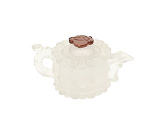 A crystal Chinese teapot