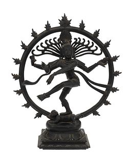 An Indian bronze figure of Nataraja