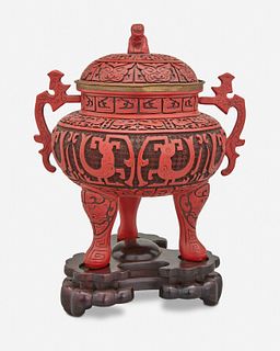 A Chinese cast resin censer
