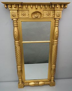 Federal Giltwood Tabernacle Mirror