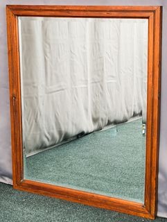 Mahogany Mirror with Beveled Glass
