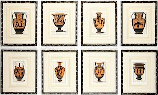 Giovanni Cassini (Italian, 1745-1824) 8 Engravings: Vases of Antiquity