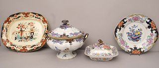 Lot of 4 Antique English Ironstone Serving Pieces