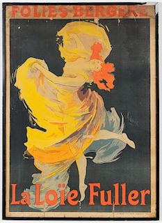 Original Jules Cheret Folies-BergÌ¬re La Loie Fuller Poster