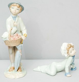 2 Porcelain Lladro Figurines