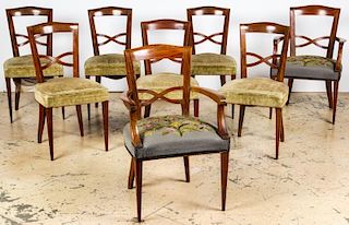 8 Biedermeier Style Dining Chairs
