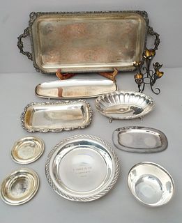 Lot of Antique Silver Plate Holloware