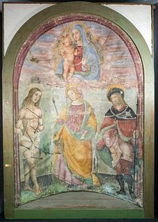 Umbrian School, Large Fresco Altarpiece