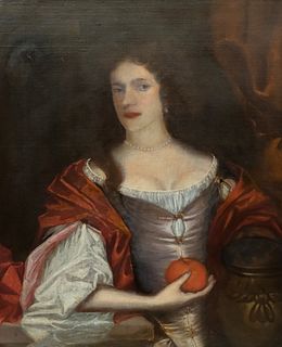 18th Century Portrait of a Lady with an Orange