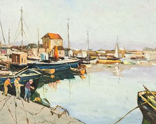 Thomas John Mitchell, Fishing in the Harbor