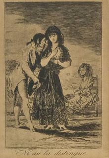 Francisco Goya, "Ni asi la Distingue"
