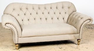 Contemporary Tufted Loveseat