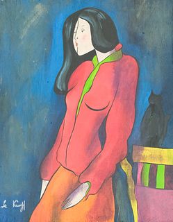 Linda Le Kinff, Woman in a Red Jacket