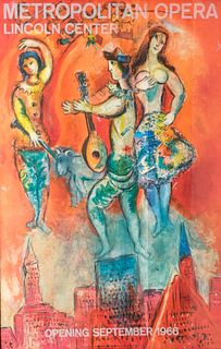 Marc Chagall, Metropolitan Opera Poster, 1966