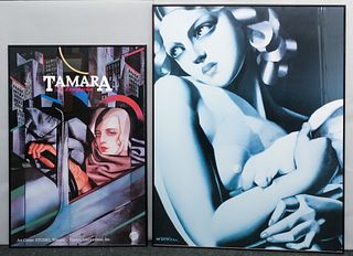 Two Tamara De Lempicka Exhibition Posters