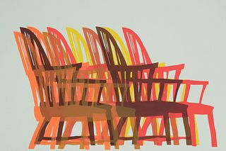 Arnold Mesches, "The Chair in Browns"