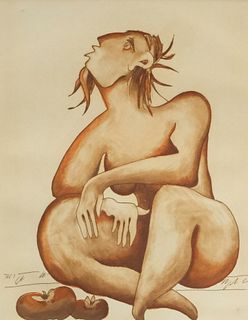 Alexandra Nechita, Seated Nude